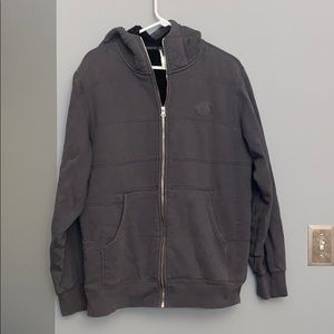 Men’s Sherpa lined hooded zip up. Large.